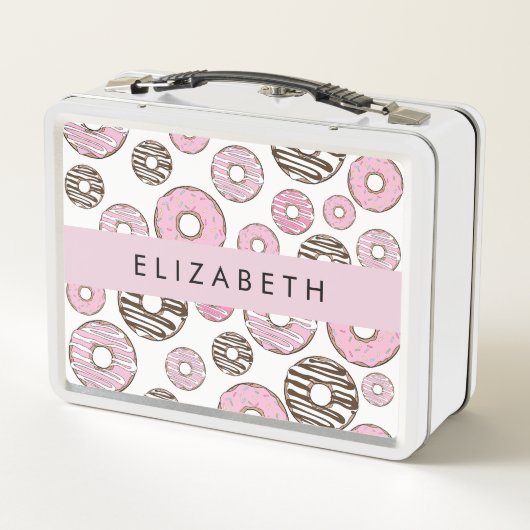 Roze Donuts, Witte Donuts, Sprinkles, Jouw naam (Achterkant)