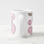 Roze Donuts, Witte Donuts, Sprinkles, Jouw naam Grote Koffiekop (Achterkant)