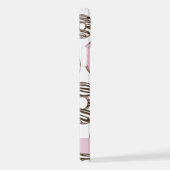 Roze Donuts, Witte Donuts, Sprinkles, Jouw naam iPhone Hoesje (Rechterkant)