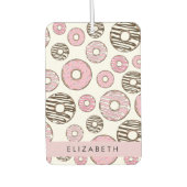 Roze Donuts, Witte Donuts, Sprinkles, Jouw naam Luchtverfrisser (Voorkant)