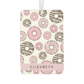 Roze Donuts, Witte Donuts, Sprinkles, Jouw naam Luchtverfrisser (Achterkant)