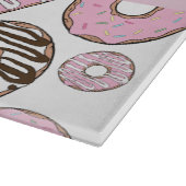 Roze Donuts, Witte Donuts, Sprinkles, Jouw naam Snijplank (Hoek)