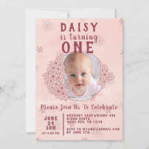 Roze doodle bloemen foto