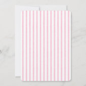 Roze Doodle Border Lemon Baby Meisje Douche Kaart (Achterkant)