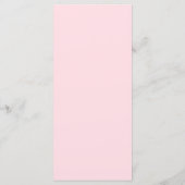 Roze Doodle Kerstmenu Quirkyl Feestelijk Vakantiem Menu (Achterkant)