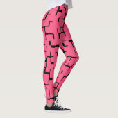 Roze doolhof Leggings, Yoga, Fitness, Modern Desig Leggings (Rechts)