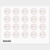 Roze doop/doopplezier Sticker (Vel)