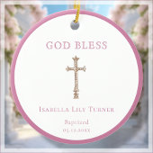 Roze | Doop Keepsake Keramisch Ornament