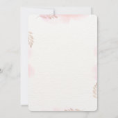 Roze doop uitnodiging (Achterkant)