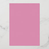 Roze Doop Uitnodiging Echte Goud Folie (Achterkant)