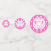 Roze doopfeestconfetti voor meisjes confetti (Voorkanten)