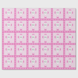 Roze doopverpakkings papier voor meisjes