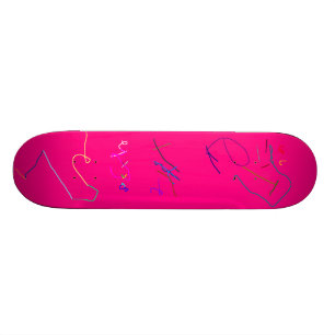 Roze door 6-jarige Chy Persoonlijk Skateboard