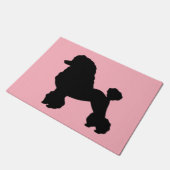 Roze, door de roze roodroos geïnspireerde deurmat  (Schuin)