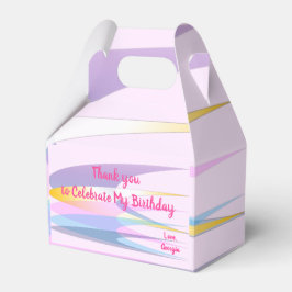 Roze doos voor roestvrij papier bedankdoosjes