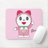 Roze Doraemi Doraemon Anime Fanart Muismat (Met muis)