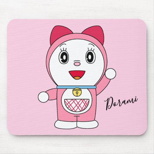 Roze Doraemi Doraemon Anime Fanart Muismat (Voorkant)