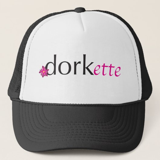 Roze Dorkette Trucker Pet (Voorkant)