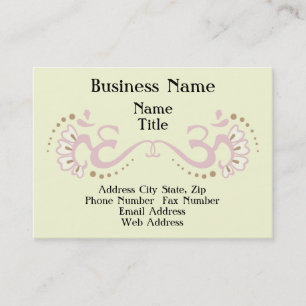 Roze Double Om Profile Card Visitekaartje