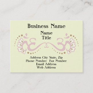 Roze Double Om Profile Card Visitekaartje