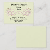 Roze Double Om Profile Card Visitekaartje (Voorkant / Achterkant)