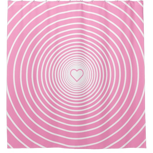 Roze douchegordijn - Uw kleuren (Voorkant)