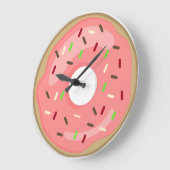 Roze Doughnut-klok Grote Klok (Hoek)