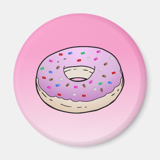 Roze Doughnut Magneet (Voorkant)