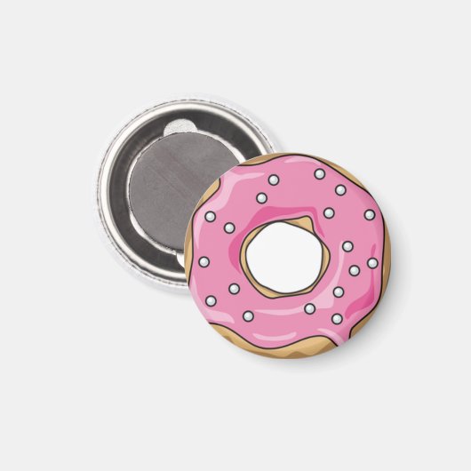 Roze Doughnut Magneet (Voorkant / Achterkant)