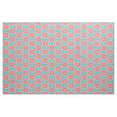 Roze Doughnut met Sprinkles Pattern op Aqua Blue Stof (Fat Quarter)