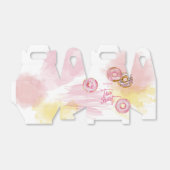 Roze Doughnut Two Sweet 2de verjaardag Bedankdoosjes (Uitgevouwen)