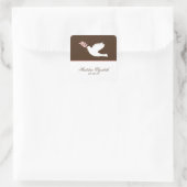 roze dove stickers (Tas)