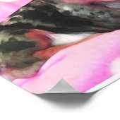 roze doxie poster (Hoek)