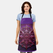 Roze draadraam Mandelbrot Schort (Gedragen)