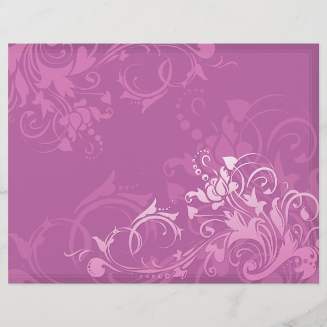  roze draai floreel ontwerp (Voorkant)