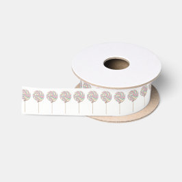 Roze Draai Lollylint - 3,8 cm Satijnen Lint
