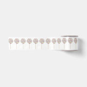 Roze Draai Lollypop Lint - 7,62 cm (Voorkant)