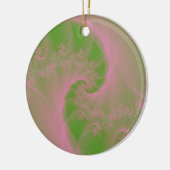 Roze draai op groen Ornament (Links)