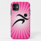 Roze draaiend Case-Mate iPhone case (Achterkant)