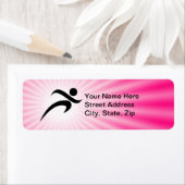 Roze draaiend etiket (Insitu)