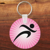 Roze draaiend sleutelhanger (Voorkant)