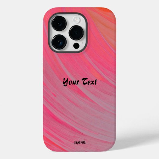 Roze Draaiende Hoesje Voor Mobiele Telefoon HAmbyW (Achterkant)