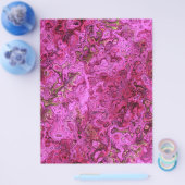 Roze Draaiende Marmeren Bulk Scrapbook Papier Pagi Flyer (Enkel)