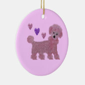 Roze draaieuwdecoraties keramisch ornament (Rechts)