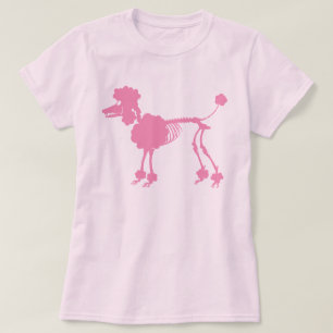 Roze draaieuwskelet T-shirt