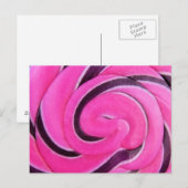 Roze Draaiklikker Briefkaart (Voorkant / Achterkant)