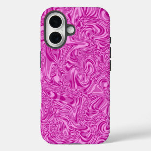 Roze Draaikolk iPhone 16 Hoesje
