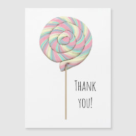 Roze Draaikolk Lollypop Magneetkaart