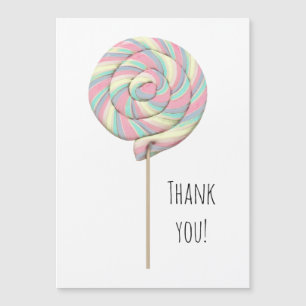 Roze Draaikolk Lollypop Magneetkaart