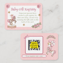 Roze Draaimolenpaard Cadeau Registratie